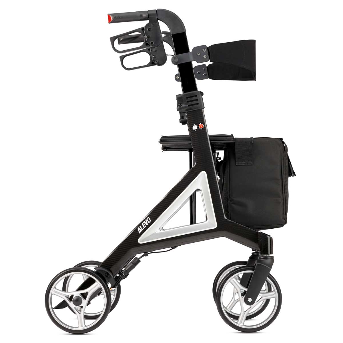 Alevo Carbon Rollator Walker incl. back strap 🦍 Gorilla Gesund