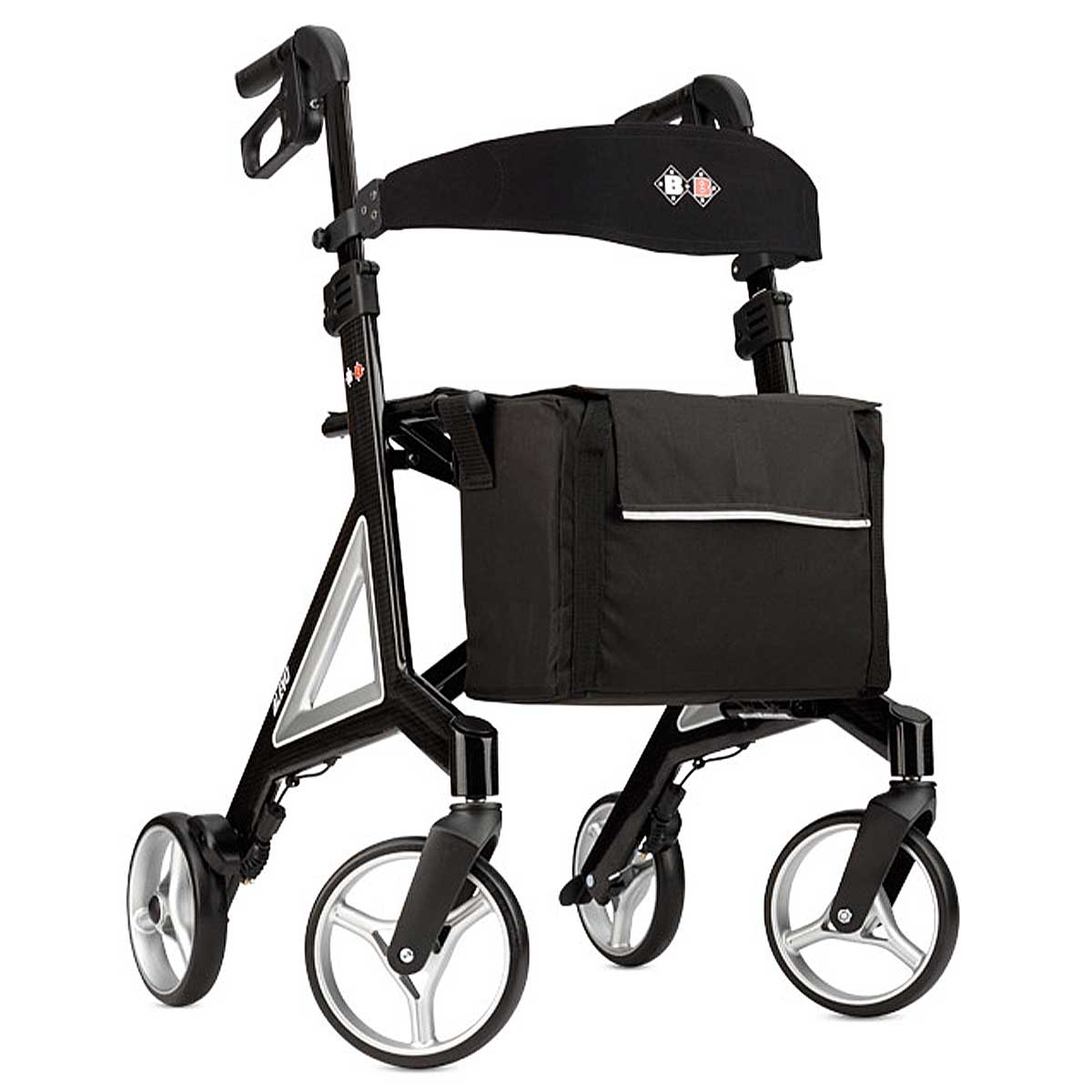 Alevo Carbon Rollator Walker incl. back strap 🦍 Gorilla Gesund