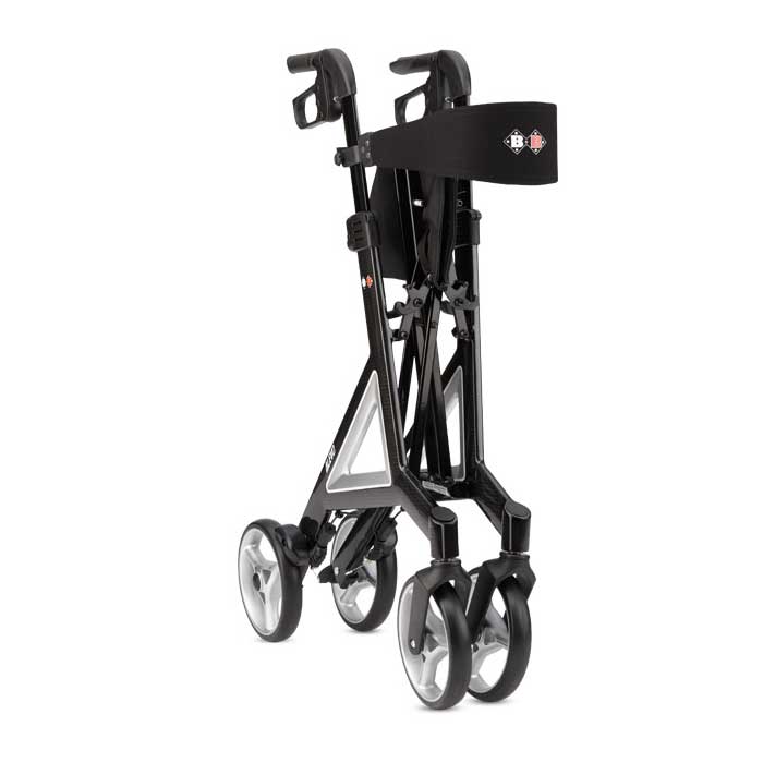 Alevo Carbon Rollator Walker incl. back strap 🦍 Gorilla Gesund