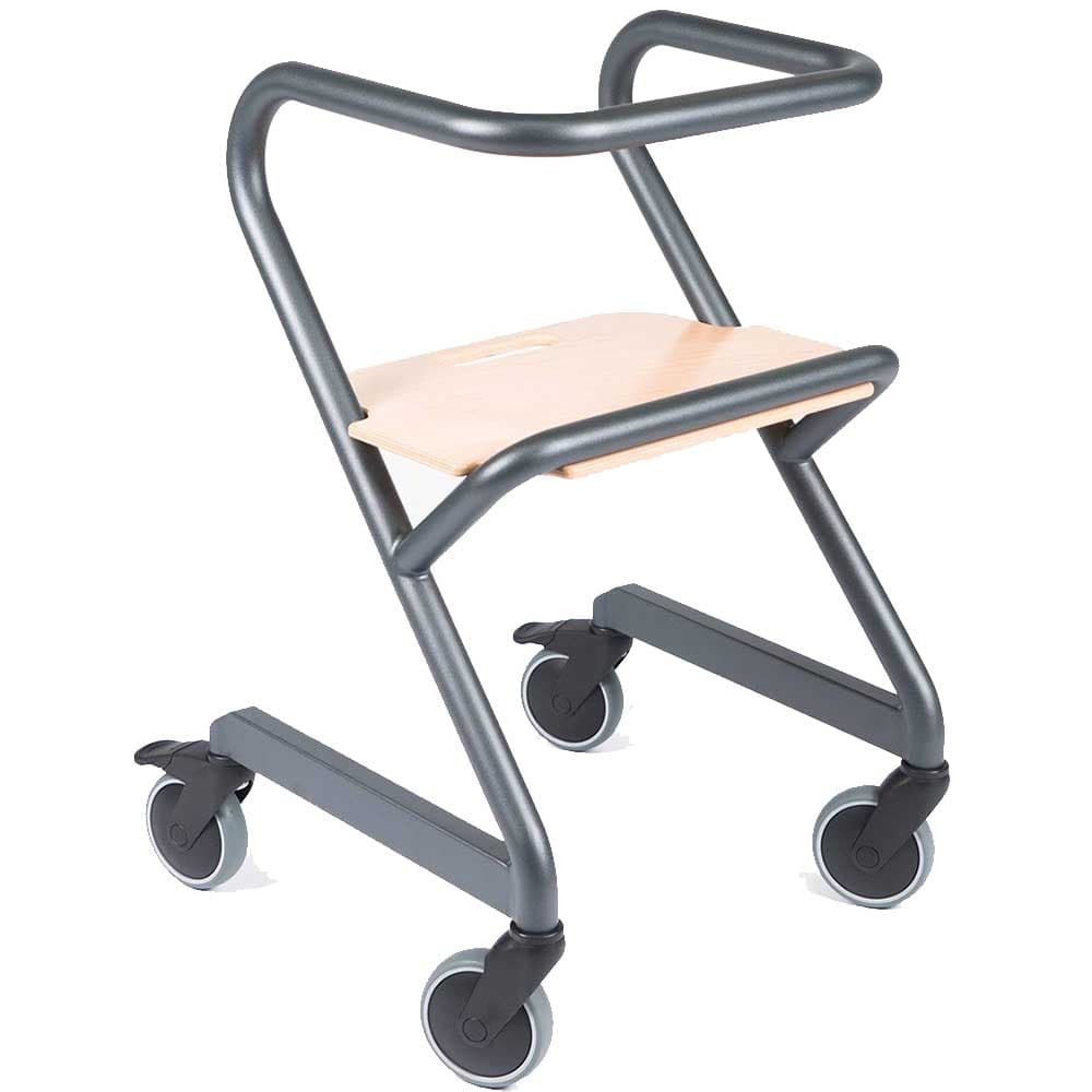 Rollator Saljol Page Indoor Rollator mit Fuß & Handbremse inkl. Sitzbrett Saljol L / grau / Fußbremse 15567 guenstig online kaufen bei VIDIMA