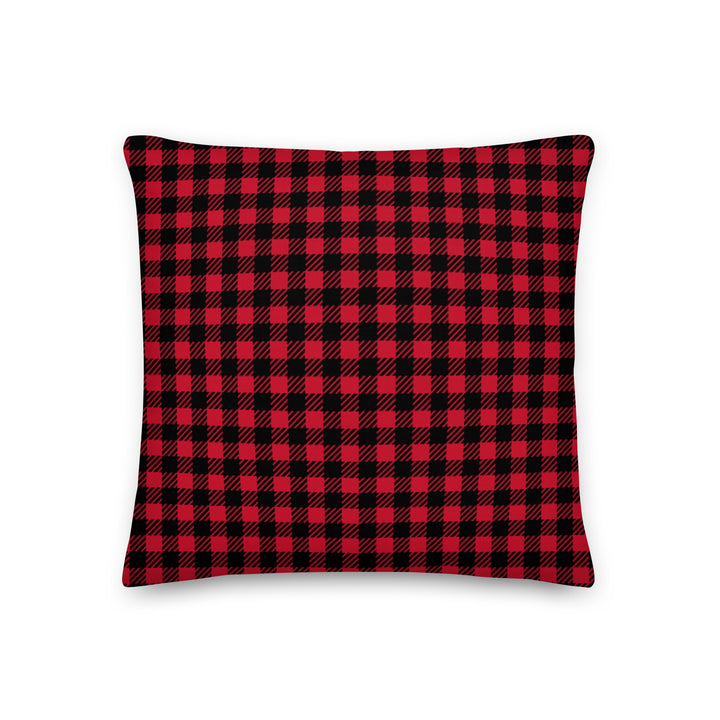 Premium sofa cushion checked pattern