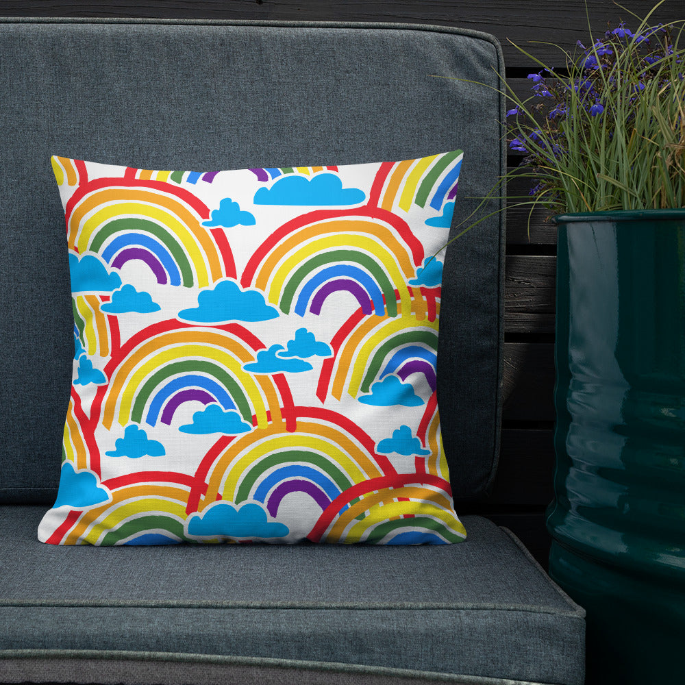 Premium sofa cushion rainbow