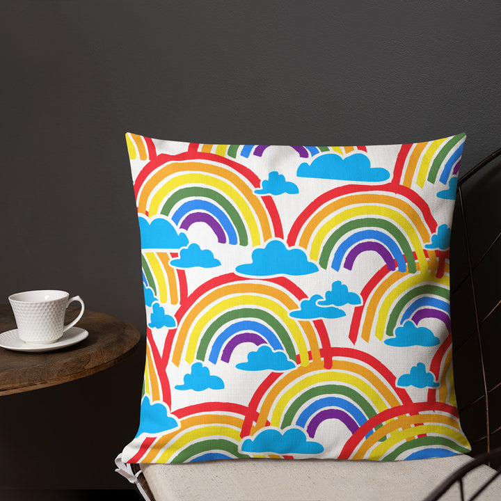 Premium sofa cushion rainbow