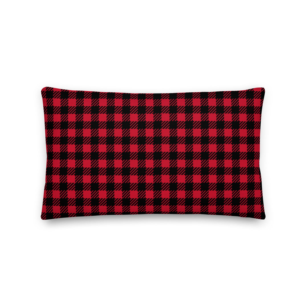 Premium sofa cushion checked pattern