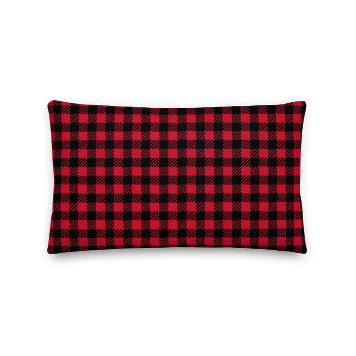 Premium sofa cushion checked pattern