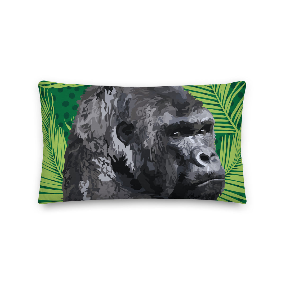 Premium sofa cushion jungle gorilla