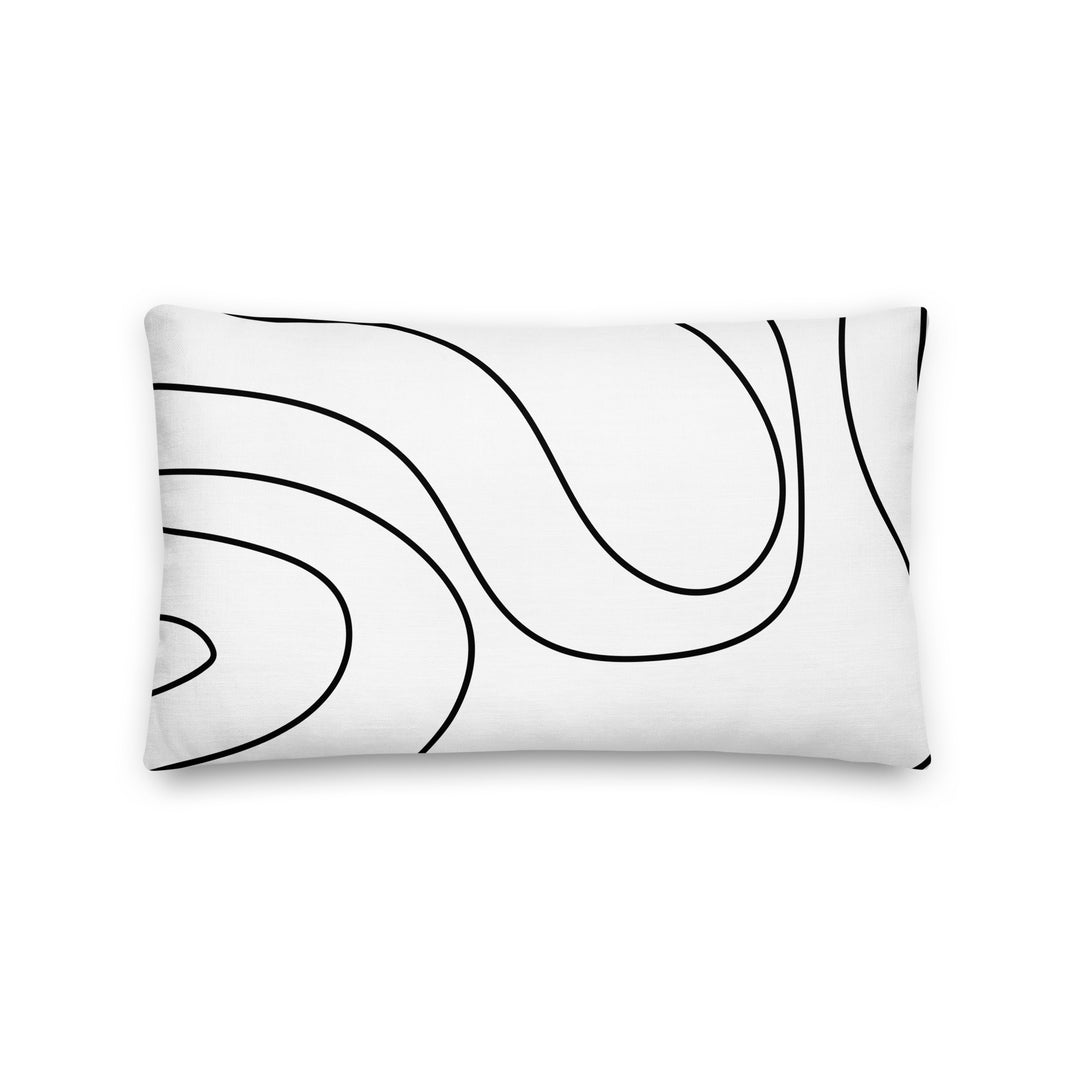 Premium sofa cushion wavy lines