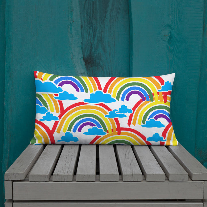 Premium sofa cushion rainbow