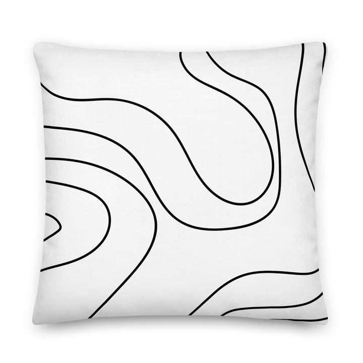 Premium sofa cushion wavy lines