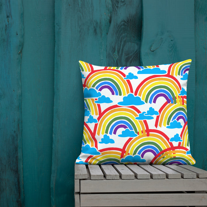 Premium sofa cushion rainbow