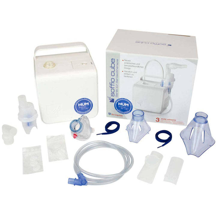 Inhalationsgeräte Rezept | Air Liquide Soffio Cube Inhalationsgerät Air Liquide zusätzlich Babymaske 0-12 Monate 214473 guenstig online kaufen bei VIDIMA