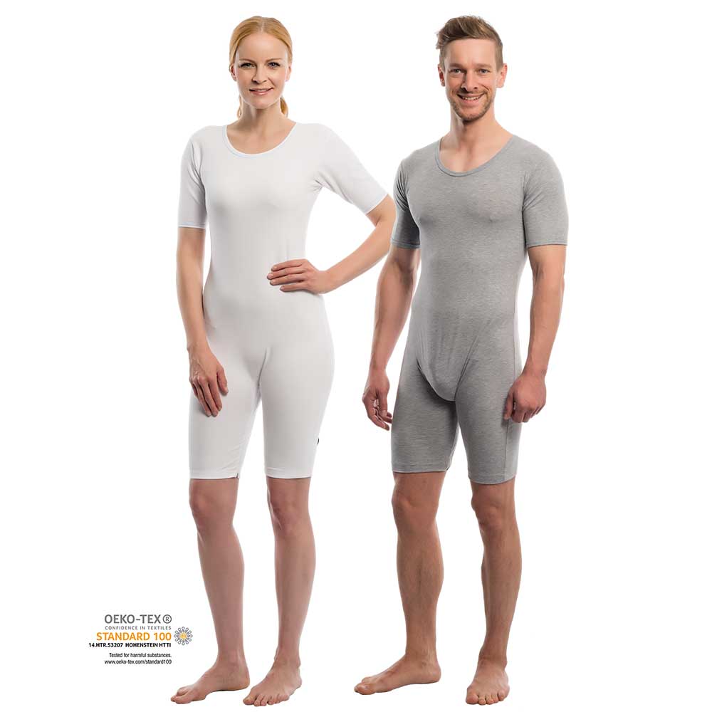 Pflegeprodukte Suprima Pflegebody BW/Elastan Kurzarm - Bein-RV Nr. 4697 Suprima weiß / S 4697-001-S guenstig online kaufen bei VIDIMA