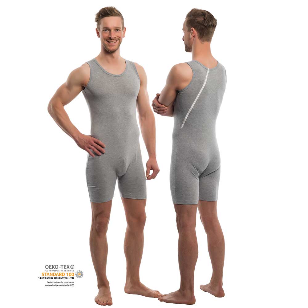Pflegeprodukte Suprima Pflegebody ohne Arm mit Rückenreißverschluss Nr. 4696 Suprima grau / S 4696-013-S guenstig online kaufen bei VIDIMA