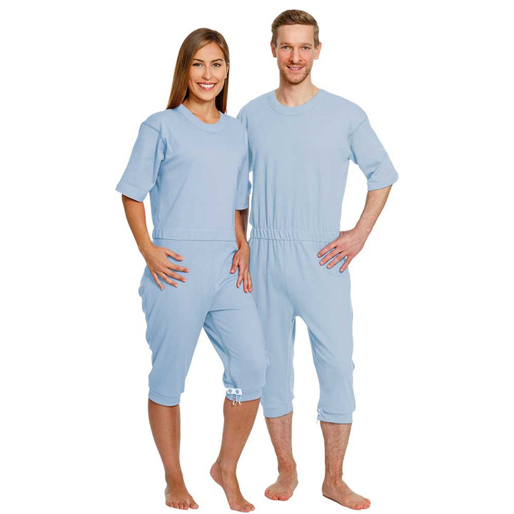 Pflegeprodukte Suprima Pflegeoverall BW/Polyester kurz - Bein-RV Nr. 4080 Suprima hellblau / S 4080-033-S guenstig online kaufen bei VIDIMA