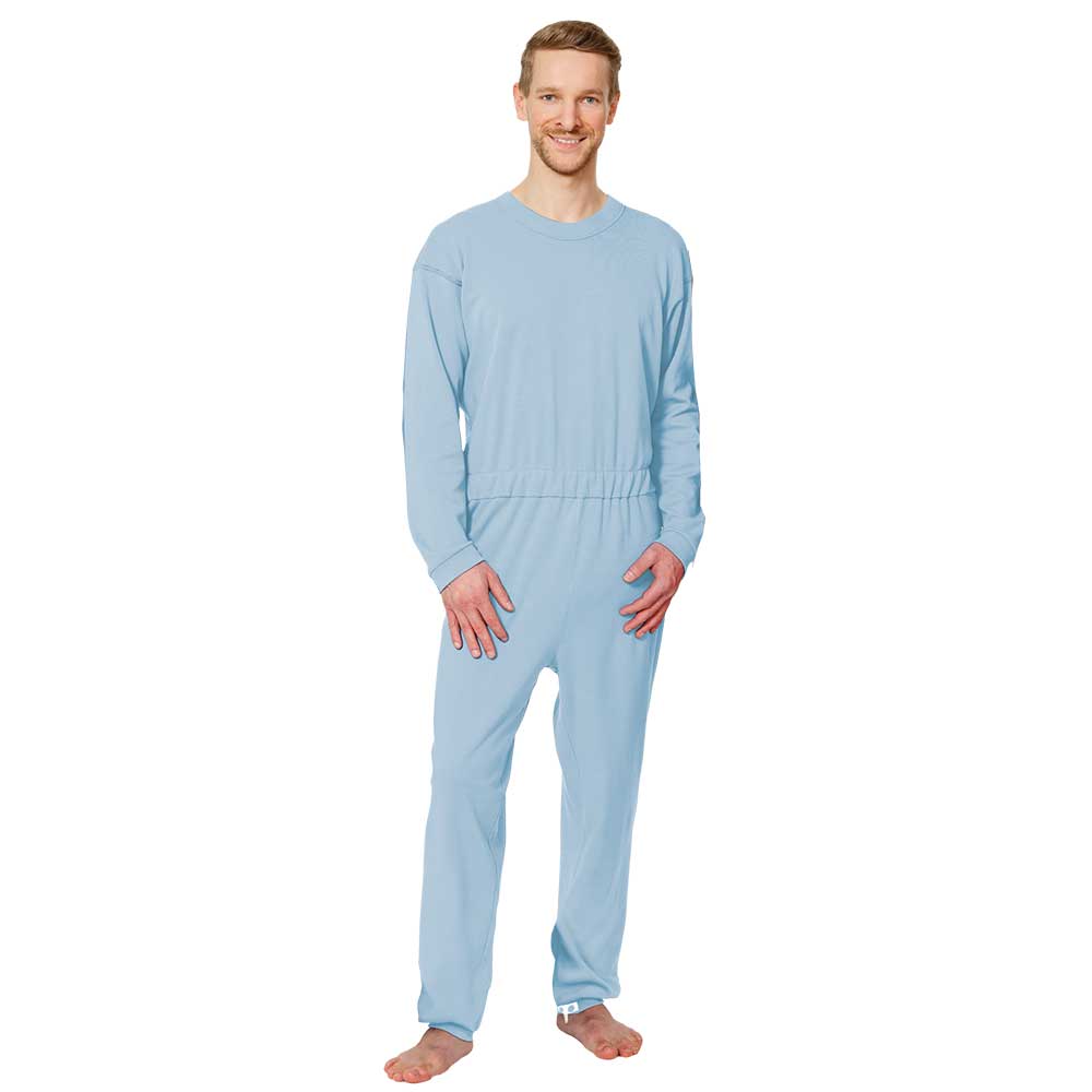 Pflegeprodukte Suprima Pflegeoverall BW/Polyester lang - Rücken-RV - Bein-RV Nr. 4688 Suprima hellblau / S 4688-033-S guenstig online kaufen bei VIDIMA