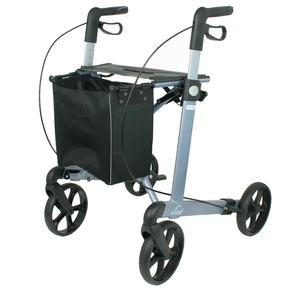 Rollator Russka Rollator Vital Classic Russka L - Sitzhöhe 62 cm / eisblau / Vital Classic: TPE-Rädern 11448040 guenstig online kaufen bei VIDIMA