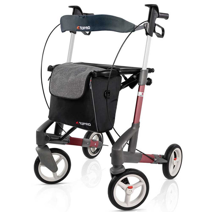 Rollator Topro Troja 5G Premium Rollator Topro M / weinrot / + Gratis Rückengurt (+54 €) guenstig online kaufen bei VIDIMA